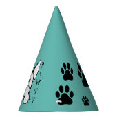 Lasst uns Pawty French Bulldog Paper Party Hats Partyhütchen (Rechts)