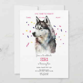 Lasst uns pawty, Hundebeitag Einladung