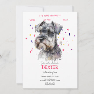 Lasst uns pawty, Hundebeitag Einladung