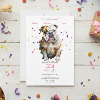 Lasst uns pawty, Hundebeitag Einladung