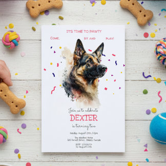 Lasst uns pawty, Hundebeitag Einladung