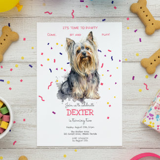 Lasst uns pawty, Hundebeitag Einladung