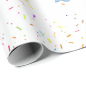 Lasst uns Pawty, Party Hunde Confetti Geburtstag. Geschenkpapier (Rolleneckpunkt)