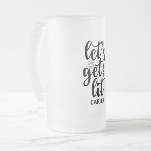 Lasst uns Personalisierte Mattierte Tasse sehen (Vorderseite Links)