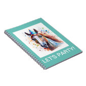 Lasst uns Pferdefreunde mit einem Spiralheft Party Notizblock (Rechte Seite)