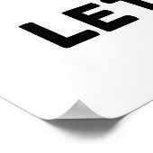 Lasst uns Phage-Virus-Bakteriophage gehen Poster (Ecke)