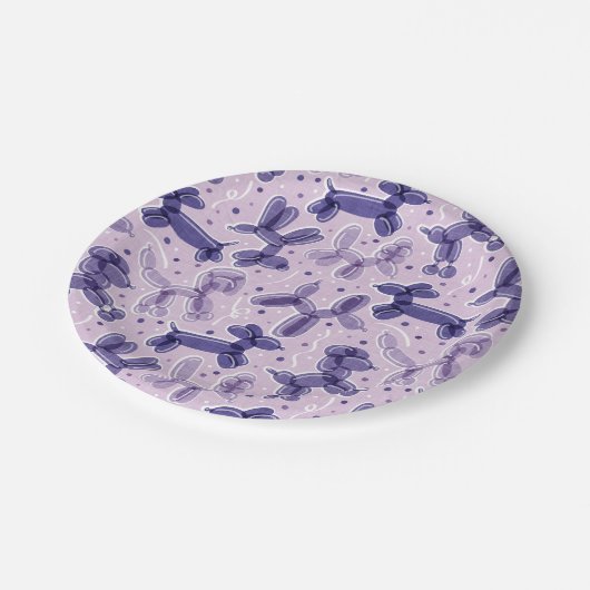 Lasst uns pissen! // Party shape bendable ballon d Pappteller (Schrägansicht)