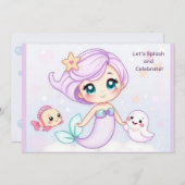 Lasst uns plash machen einladung (Vorne/Hinten)