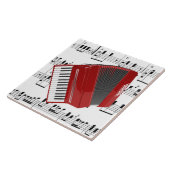 Lasst uns Polka, Akkordeon und Noten, Fliese (Seite)