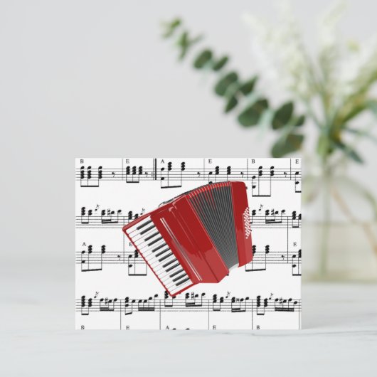 Lasst uns Polka Postkarte (Stehend Vorderseite)