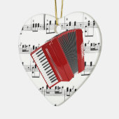 Lasst uns Polka...Rotkehlchen Keramik Ornament (Links)