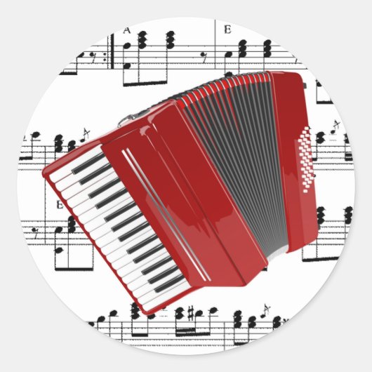 Lasst uns Polka Runder Aufkleber (Vorderseite)