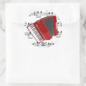 Lasst uns Polka Runder Aufkleber (Tasche)