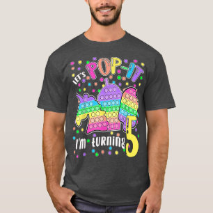 Lasst uns Popit machen, ich werde 5 farbige 5. Geb T-Shirt