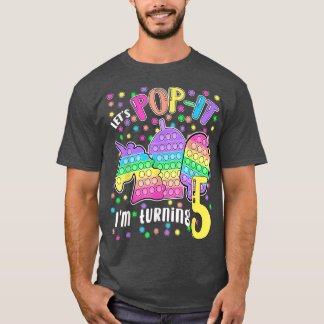 Lasst uns Popit machen, ich werde 5 farbige 5. Geb T-Shirt