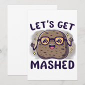 Lasst uns Potato reinbekommen Einladung (Vorne/Hinten)