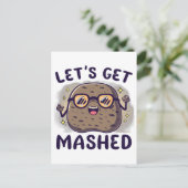 Lasst uns Potato reinbekommen Postkarte (Stehend Vorderseite)