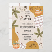 Lasst uns Potluck Freundinnen sammeln Einladung (Vorne/Hinten)