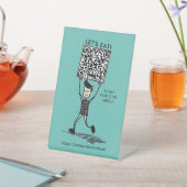Lasst uns QR-Code essen Sockelschild (In SItu)