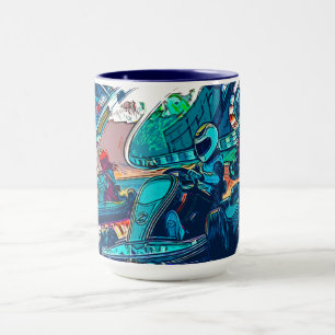 Lasst uns Rennen! - Go-Kart-Rennfahrer Tasse