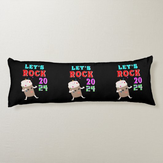 Lasst uns Rock 2024 Seitenschläferkissen (Rückseite)