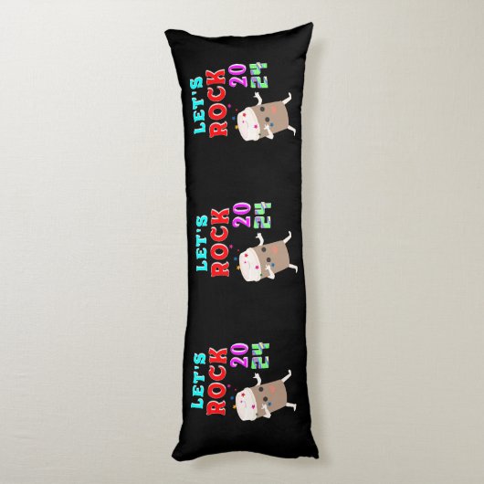 Lasst uns Rock 2024 Seitenschläferkissen (Rückseite (Vertikal))