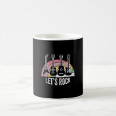 Lasst uns Rock Rock'n'Roll Gitarre Music spielen Kaffeetasse (Mittel)