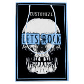 Lasst uns Rock Skull Blue Mittlere Geschenktüte (Vorderseite)