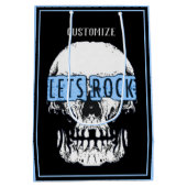 Lasst uns Rock Skull Blue Mittlere Geschenktüte (Rückseite)