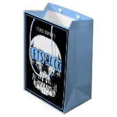Lasst uns Rock Skull Blue Mittlere Geschenktüte (Rückseite Schrägansicht)