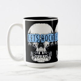Lasst uns Rock Skull Zweifarbige Tasse