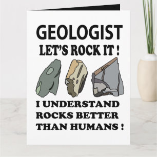 Lasst uns Rocken IT Geologe Grußkarte Karte