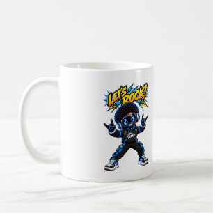 Lasst uns rocken! Zap AI Robot Rock and Roll Kaffe Kaffeetasse