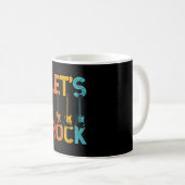 Lasst uns Rock'n'Roll Guitar Kaffeetasse (VorderseiteRechts)