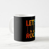 Lasst uns Rock'n'Roll Guitar Kaffeetasse (Vorderseite Links)