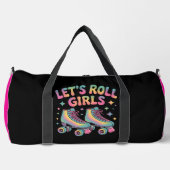 Lasst uns Rollen Mädchen Rollschuhe Duffle Bag (Vorderseite)