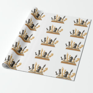 Lasst uns Schach spielen Geschenkpapier