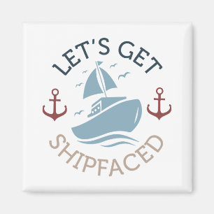 Lasst uns schicken magnet