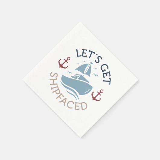 Lasst uns schicken serviette (Ecke)