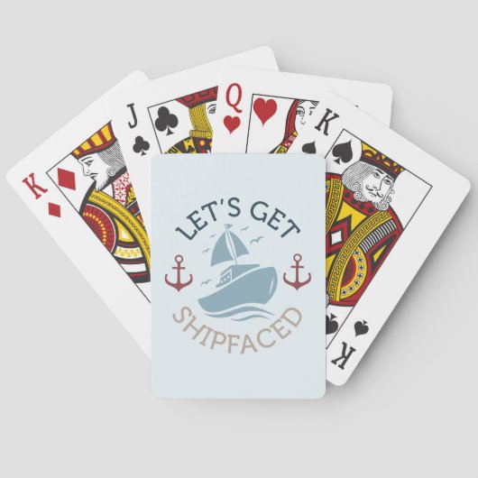 Lasst uns schicken spielkarten (Rückseite)