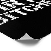 Lasst uns schmutzig werden Es lustiges Zitat Party Poster (Ecke)
