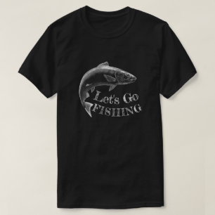 Lasst uns schwarz fischen gehen T-Shirt
