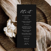 Lasst uns Schwarze Hochzeit essen Menükarte