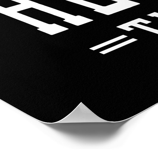 Lasst uns schwere Dinge aufheben Poster (Ecke)