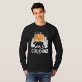 Lasst uns Scoutside Cub Master Scouting gehen T-Shirt (Vorne ganz)