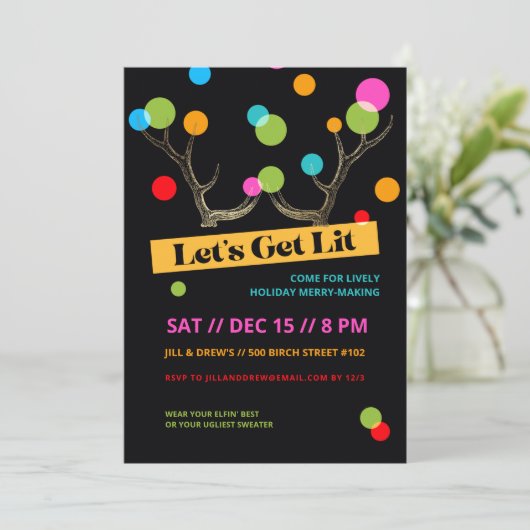 Lasst uns sehen einladung (Stehend Vorderseite)