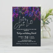 Lasst uns sehen | Silvester-Party Einladung (Stehend Vorderseite)