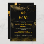 Lasst uns sehen | Silvester-Party Einladung (Vorne/Hinten)