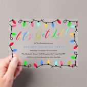 Lasst uns sehen | Weihnachts-Cocktail-Party Acryleinladungen (Insitu (Handheld))