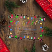 Lasst uns sehen | Weihnachts-Cocktail-Party Acryleinladungen